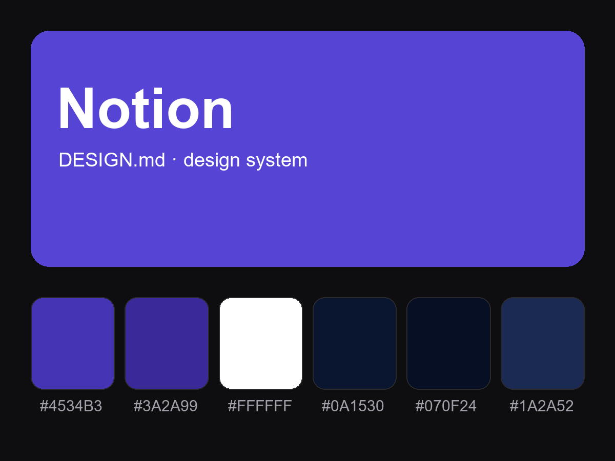 Notion Style Design System (DESIGN.md)