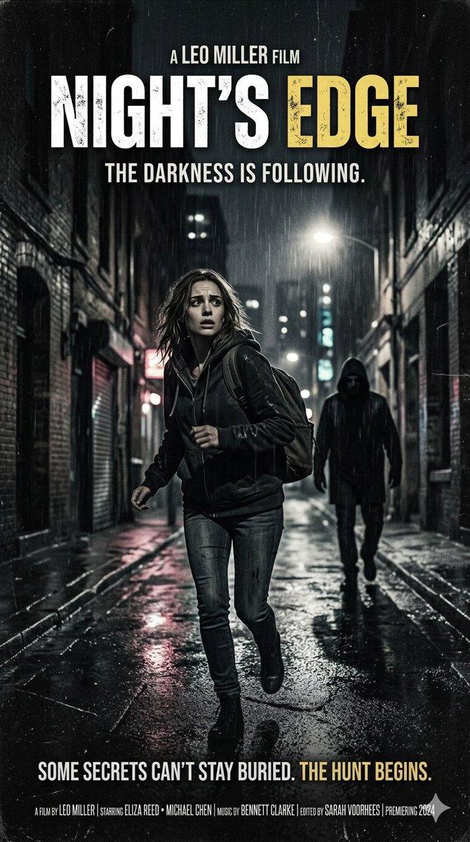 Neo-noir psychological thriller movie poster