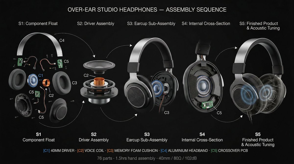 Product Assembly Sequence Timeline