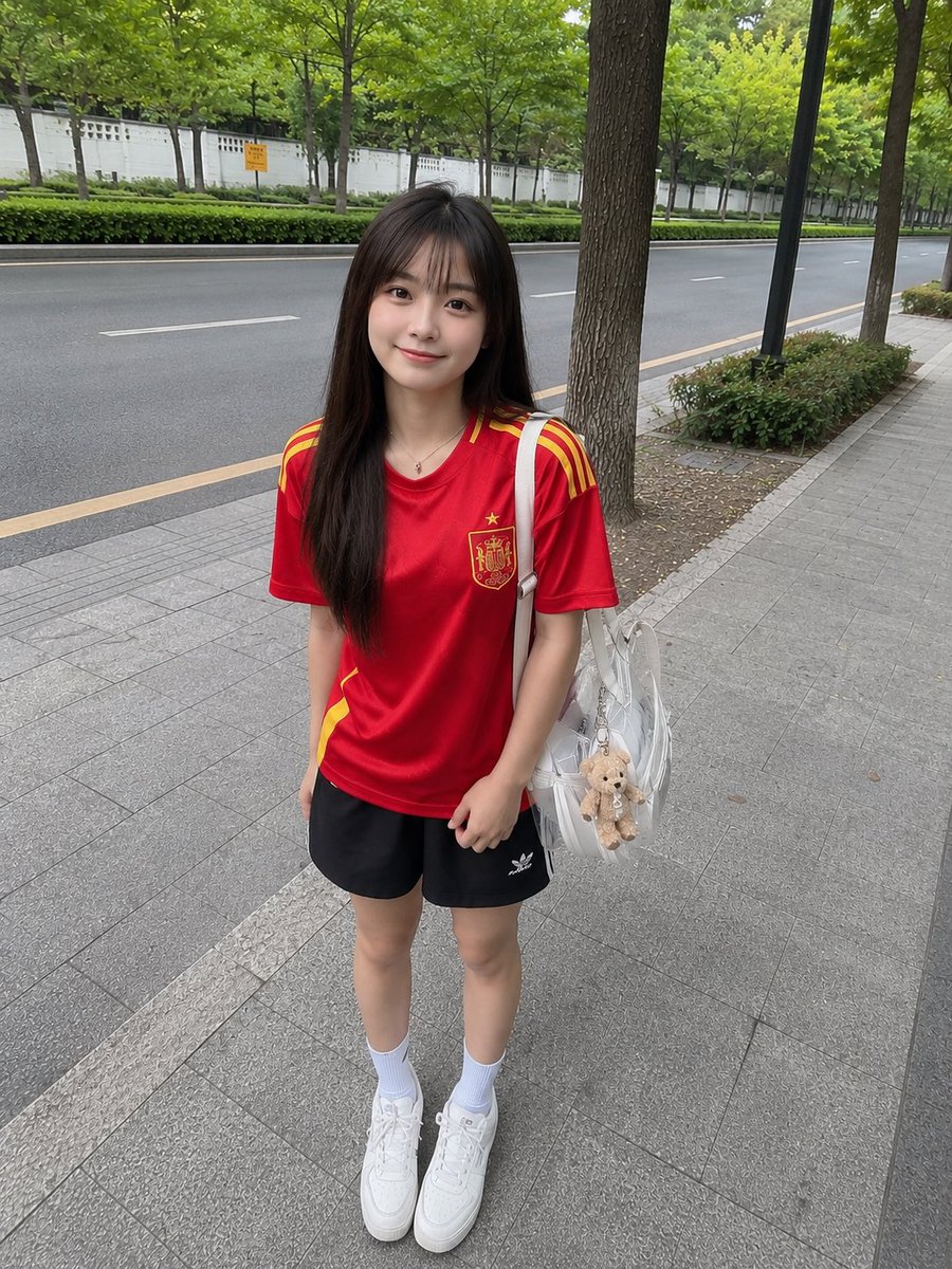 女孩写实街头可爱