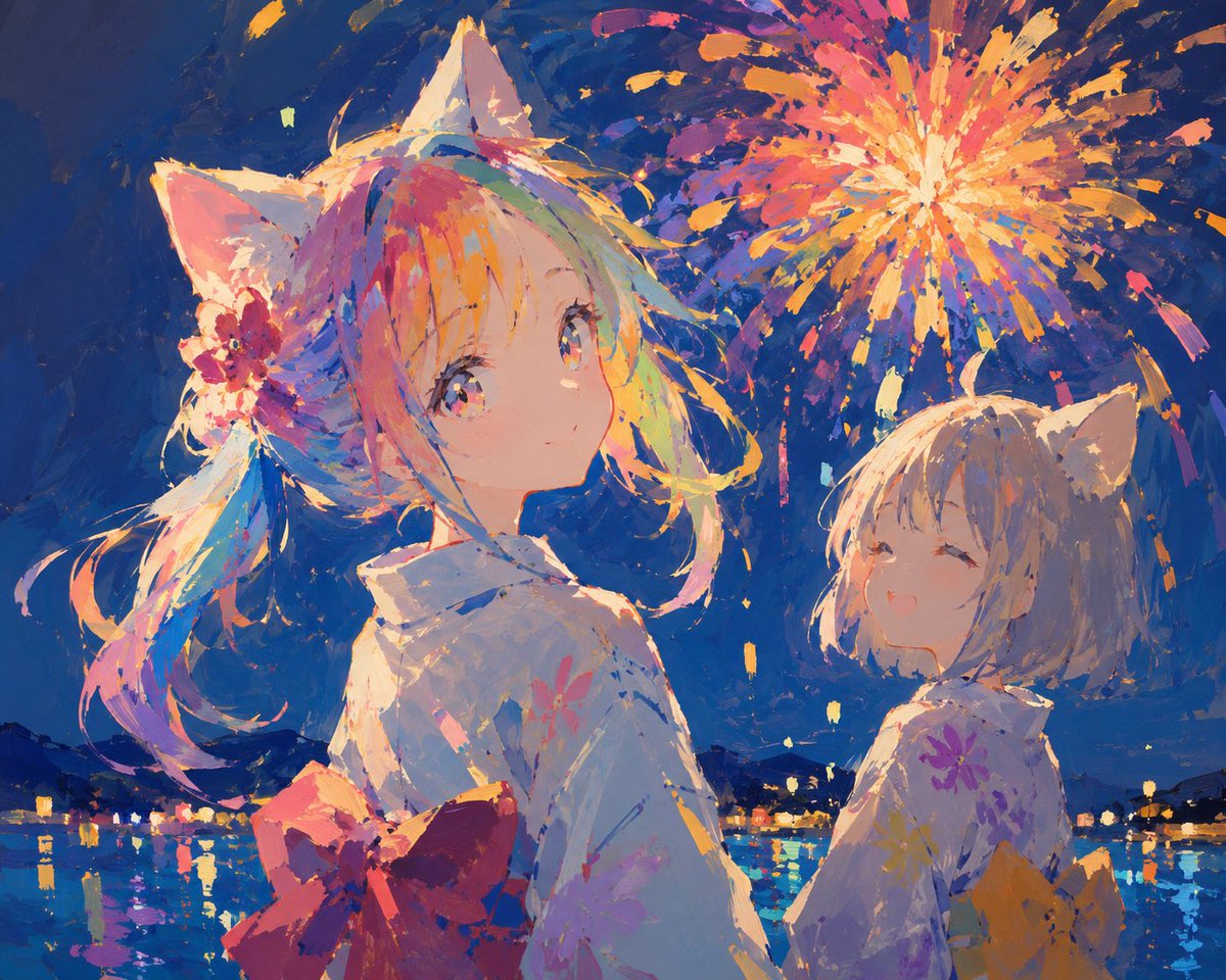 少女插画手绘温柔