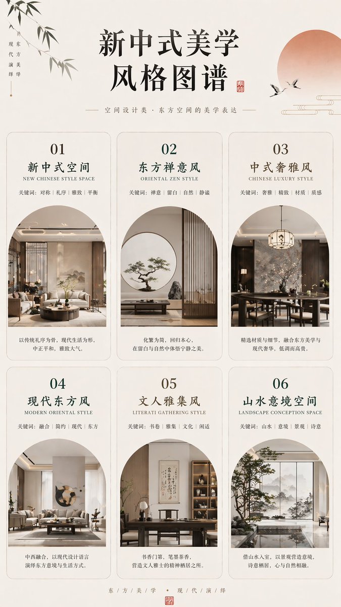 风景极简海报室内温暖优雅