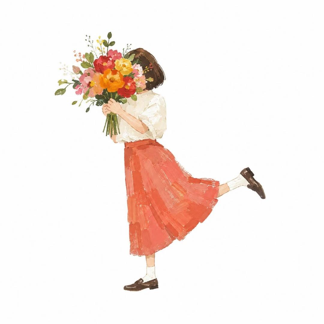 角色插画手绘氛围感