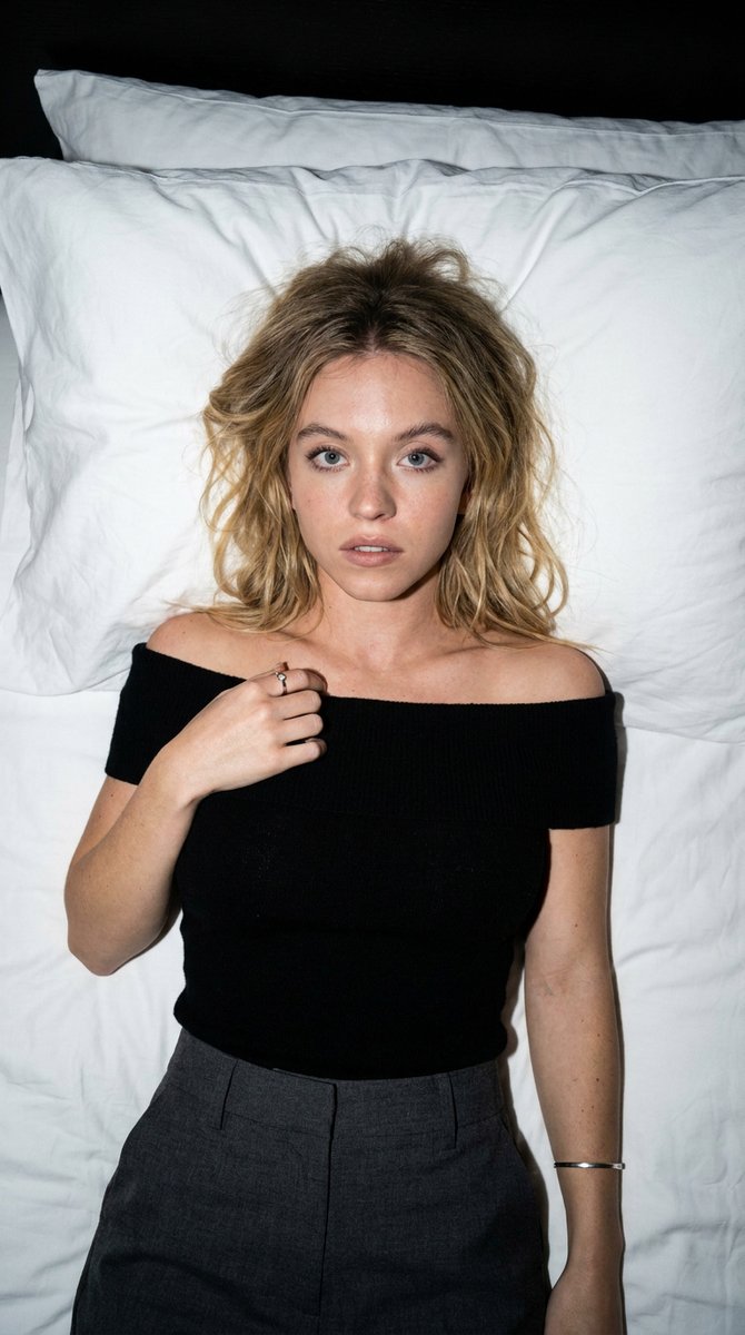 Emotional Overhead Flash Portrait
