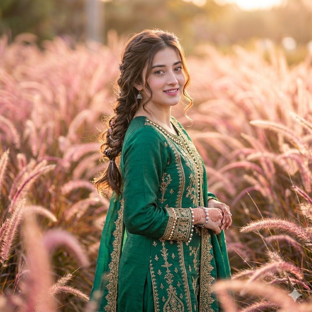 Fountain Grass Field Portrait
