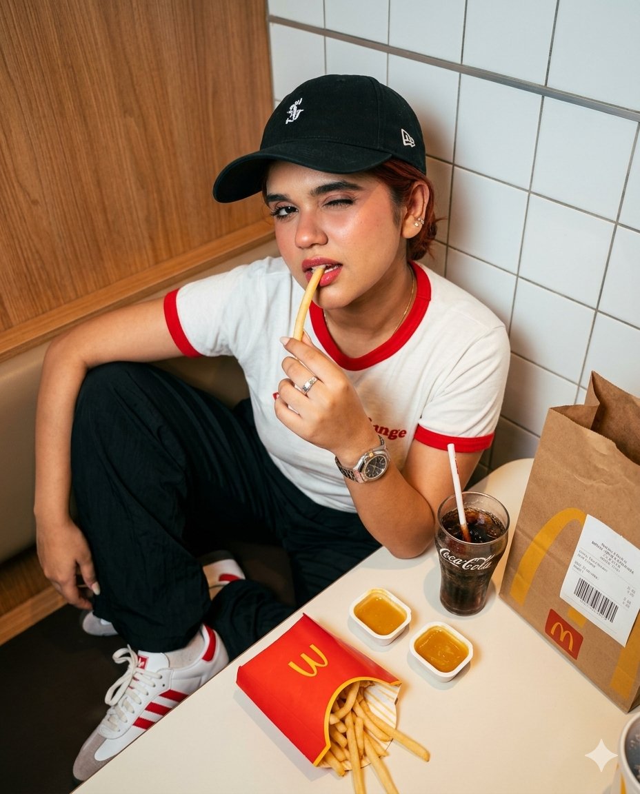 Fast Food Dining Lifestyle Shot
