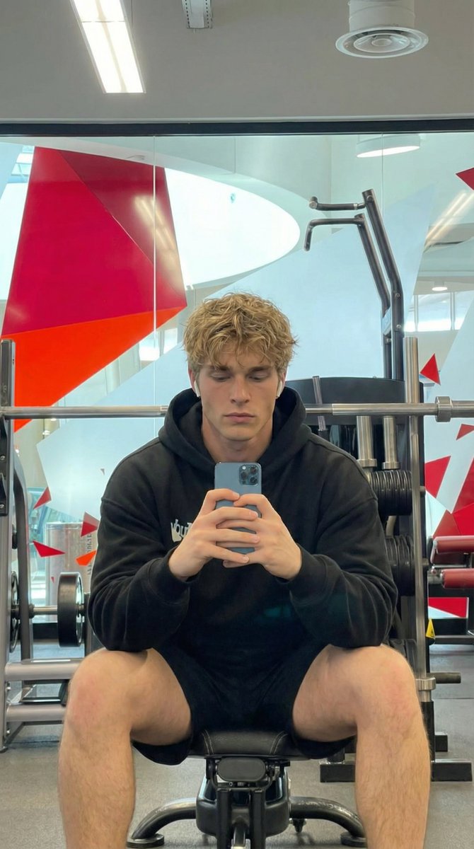 Ultra-Realistic Gym Mirror Selfie