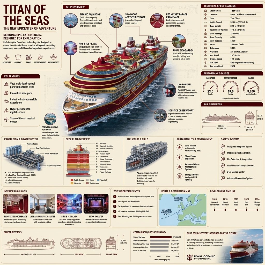 Luxury Cruise Ship Infographic