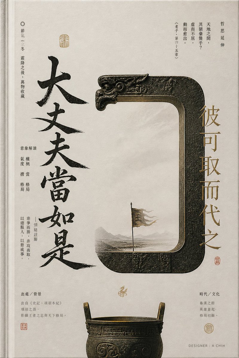龙极简海报山优雅