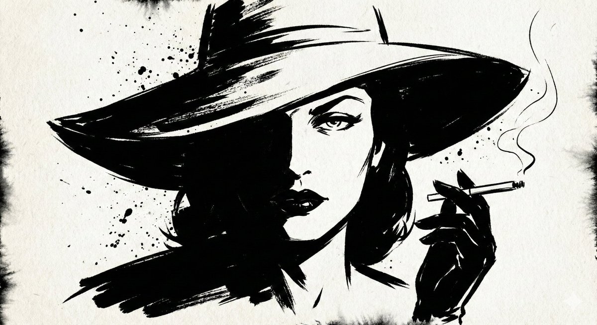 Ink Noir Portrait