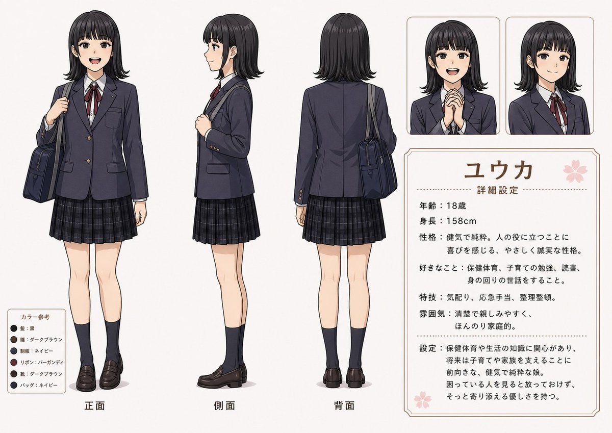 角色动漫写实樱花冷调温柔