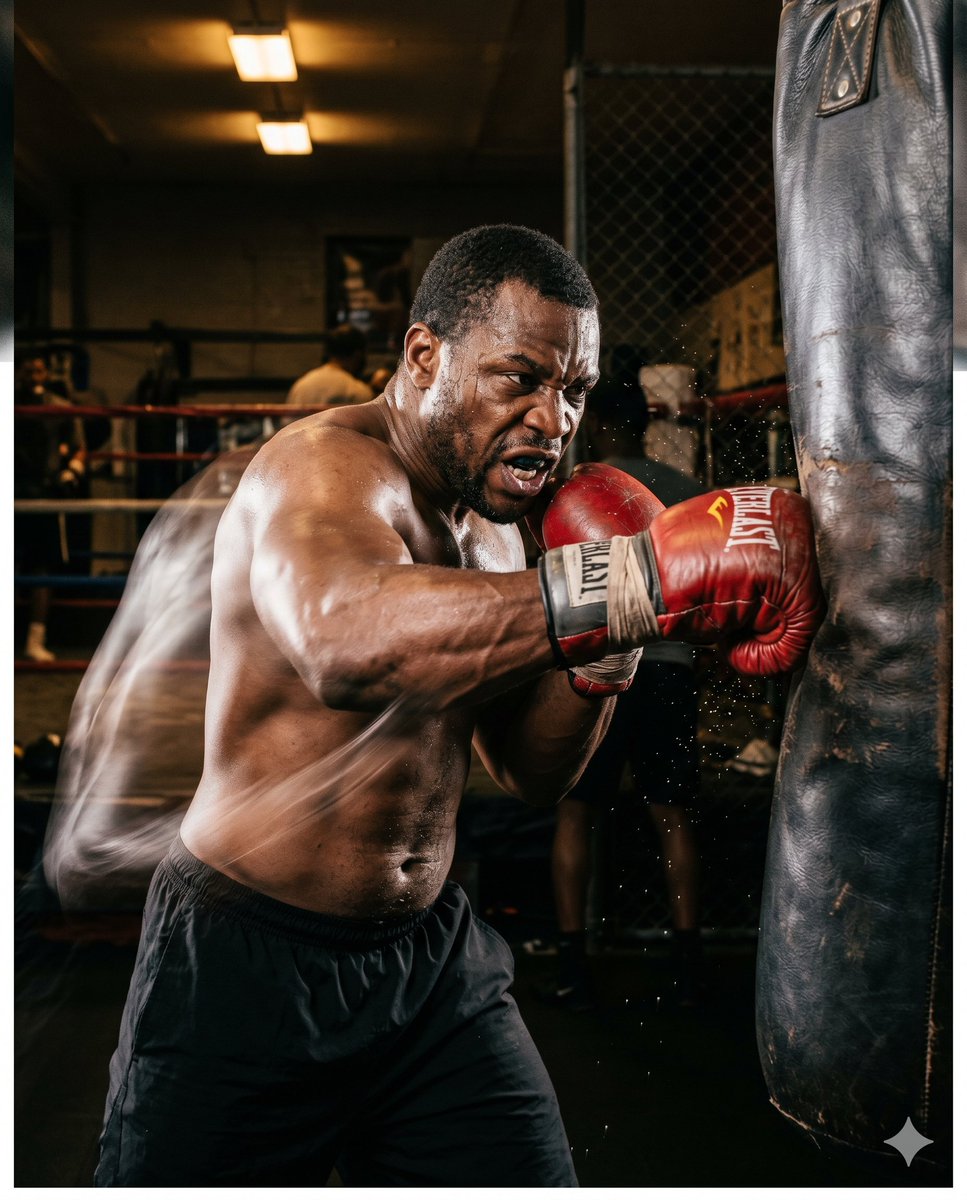 Boxer Training Action Shot