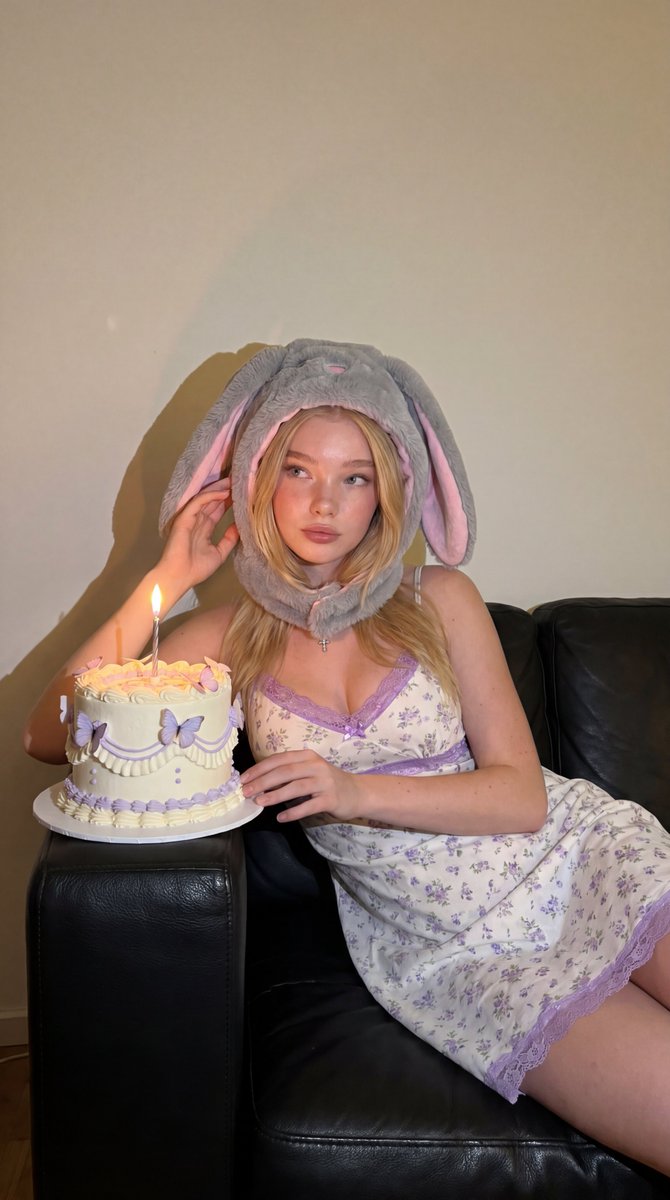 Whimsical Bunny Ear Portrait