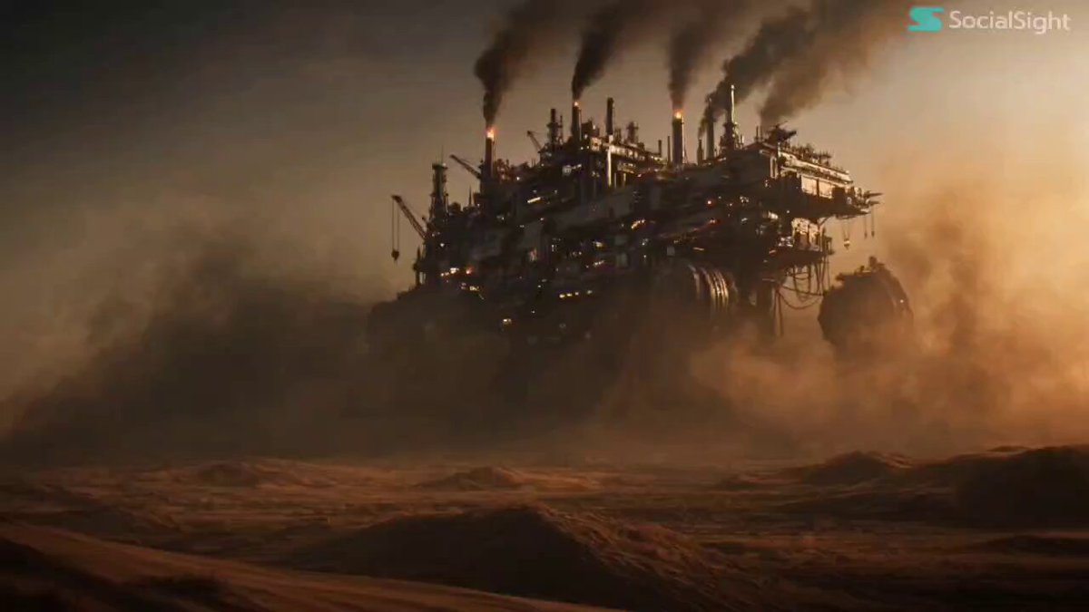 Desert Walking Citadel Cinematic Storyboard
