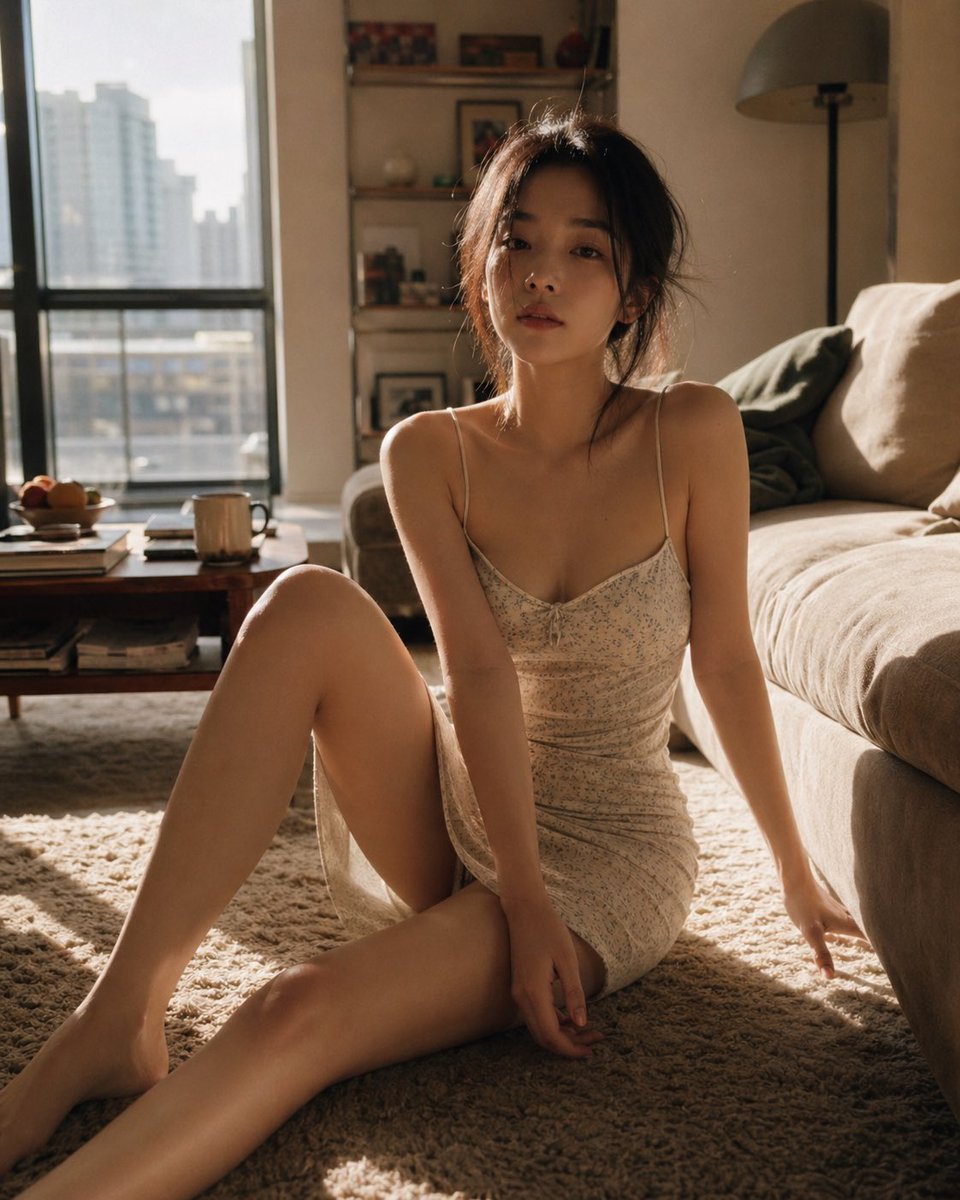 女孩室内
