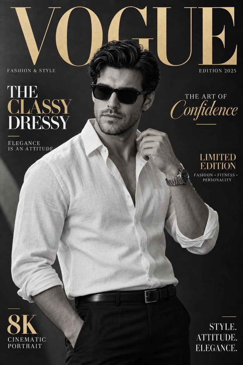 Luxury Vogue Magazine Cover
