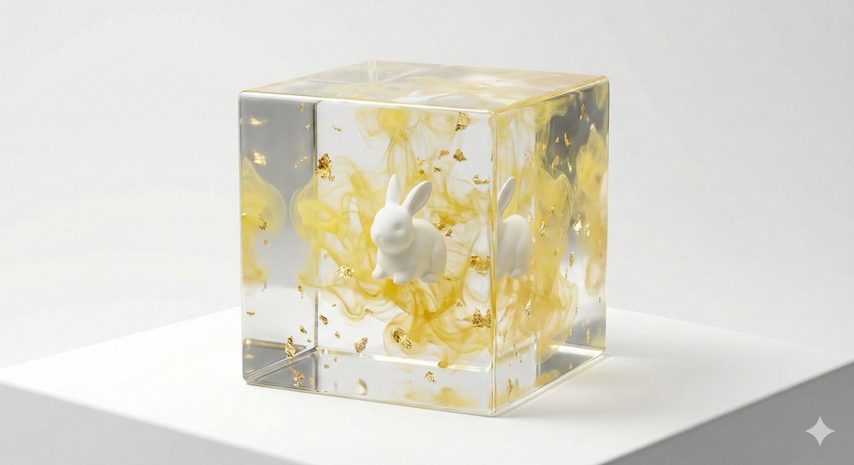 Epoxy Resin Art Cube Generation