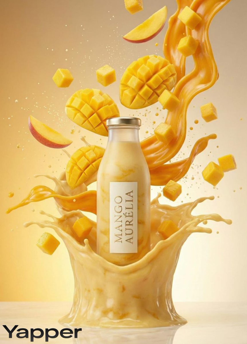 Luxury Mango Shake Splash Photography Prompt