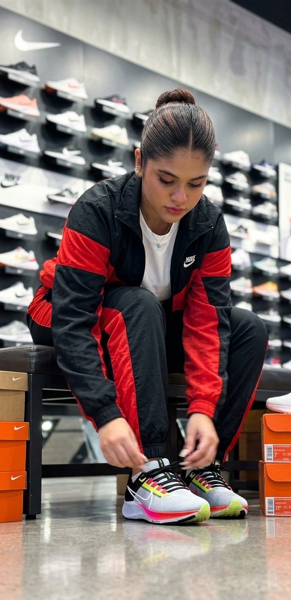 Candid Sneaker Shopping Moment