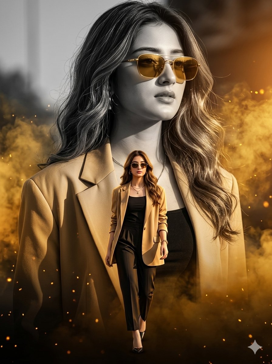 Cinematic Fashion Poster Luxury Editorial