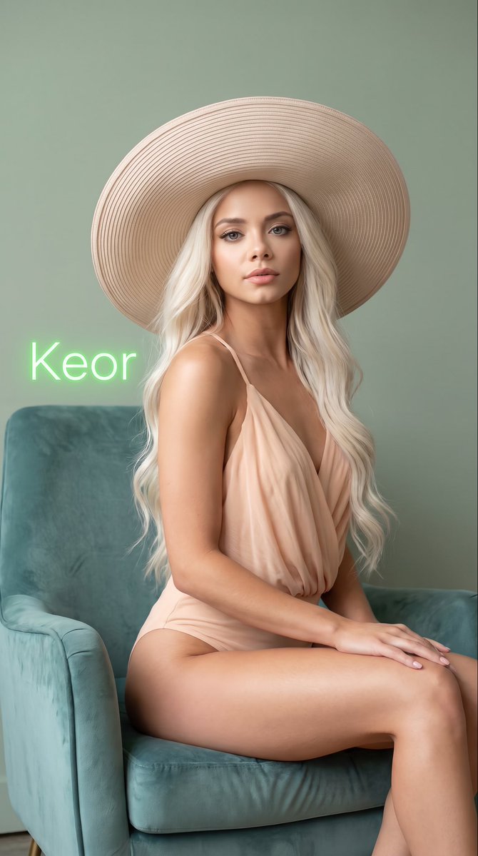 Minimalist Sage Green Studio Portrait