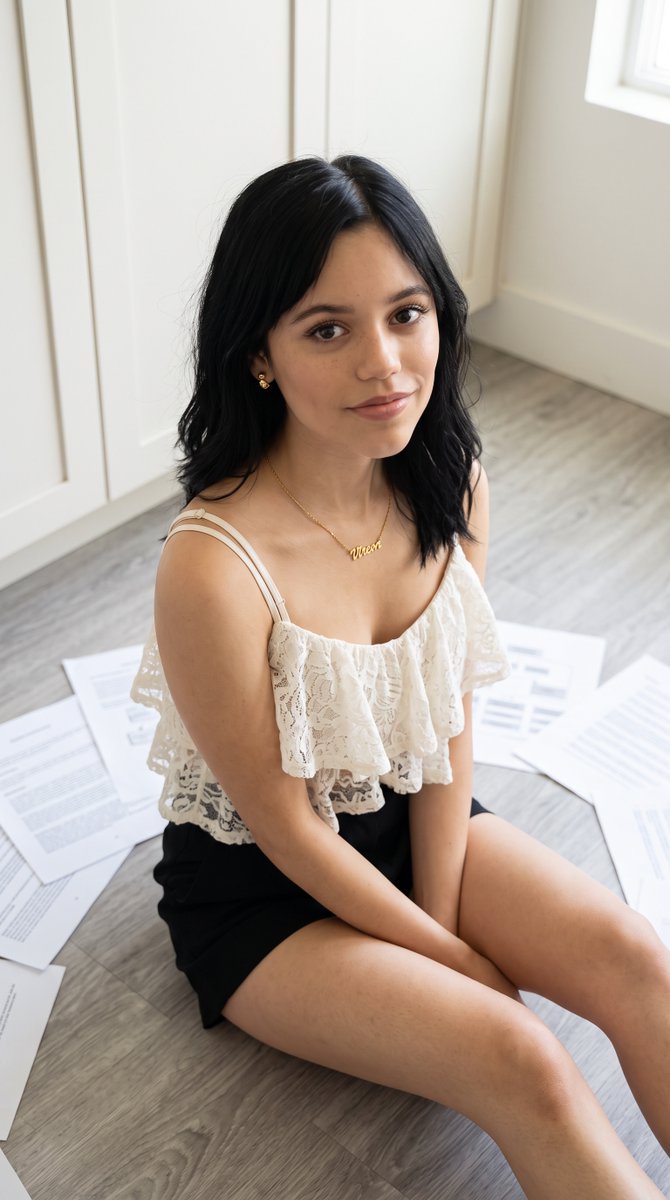 Jenna Ortega Indoor Lifestyle Portrait