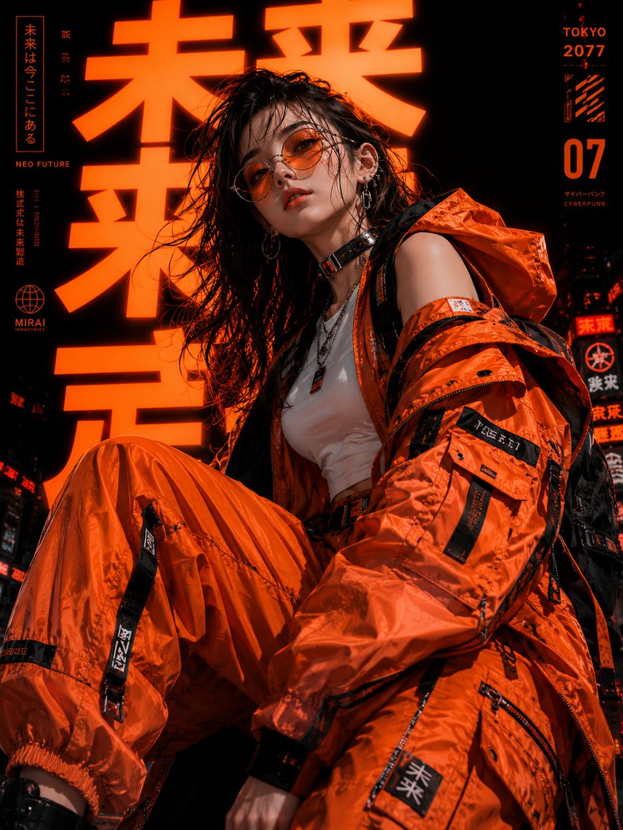 人像赛博动漫赛博朋克霓虹忧郁
