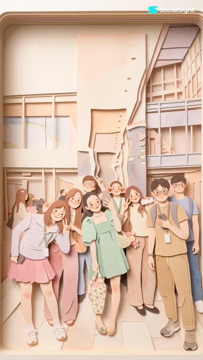 角色插画极简温暖可爱