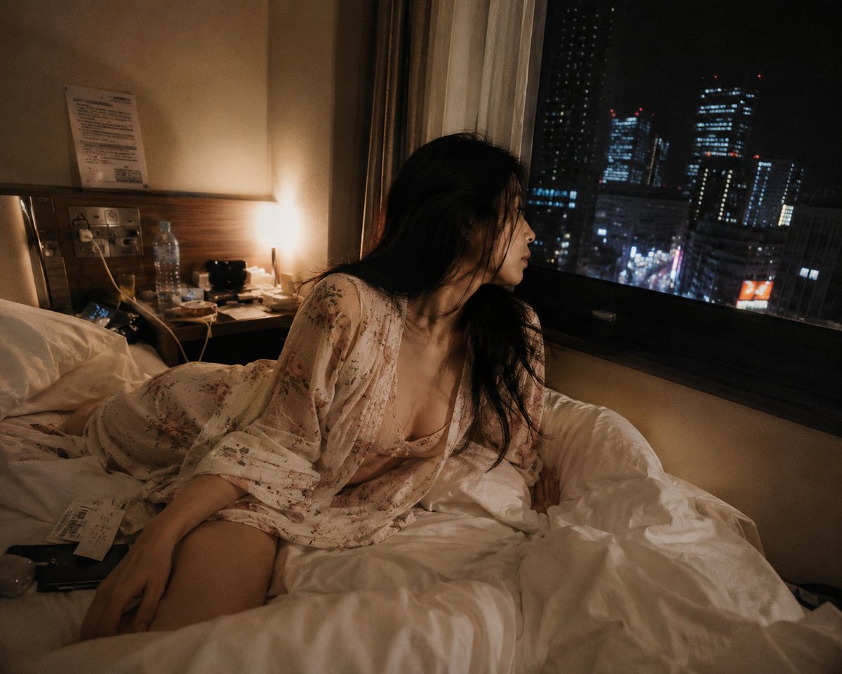 车胶片写实夜景城市