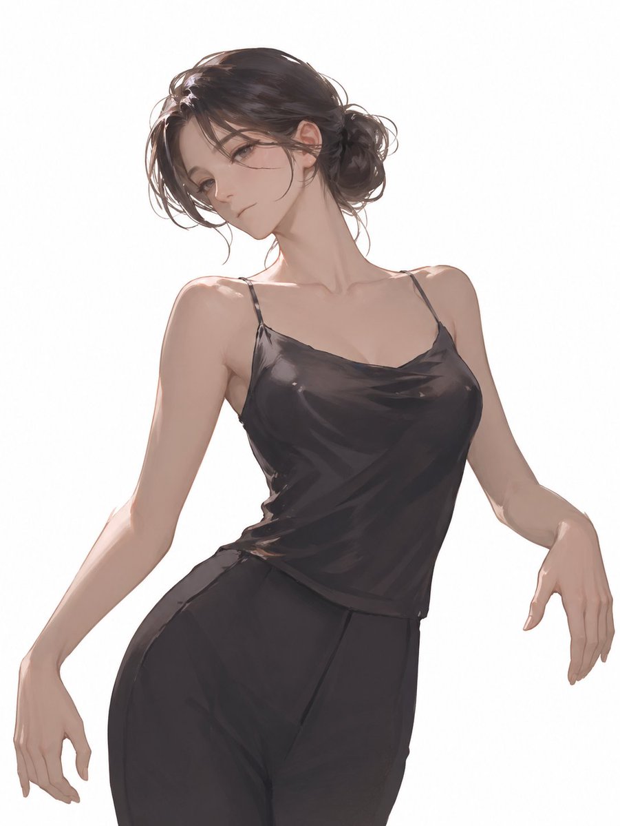 人像写实插画优雅
