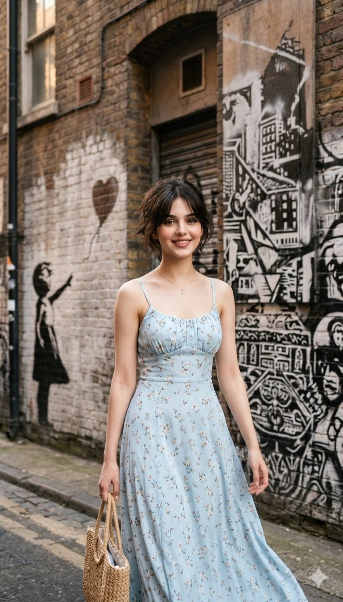Urban Street Portrait with Graffiti Prompt for Nano Banana Pro