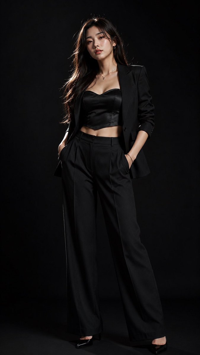 High-End Fashion Editorial Studio Portrait