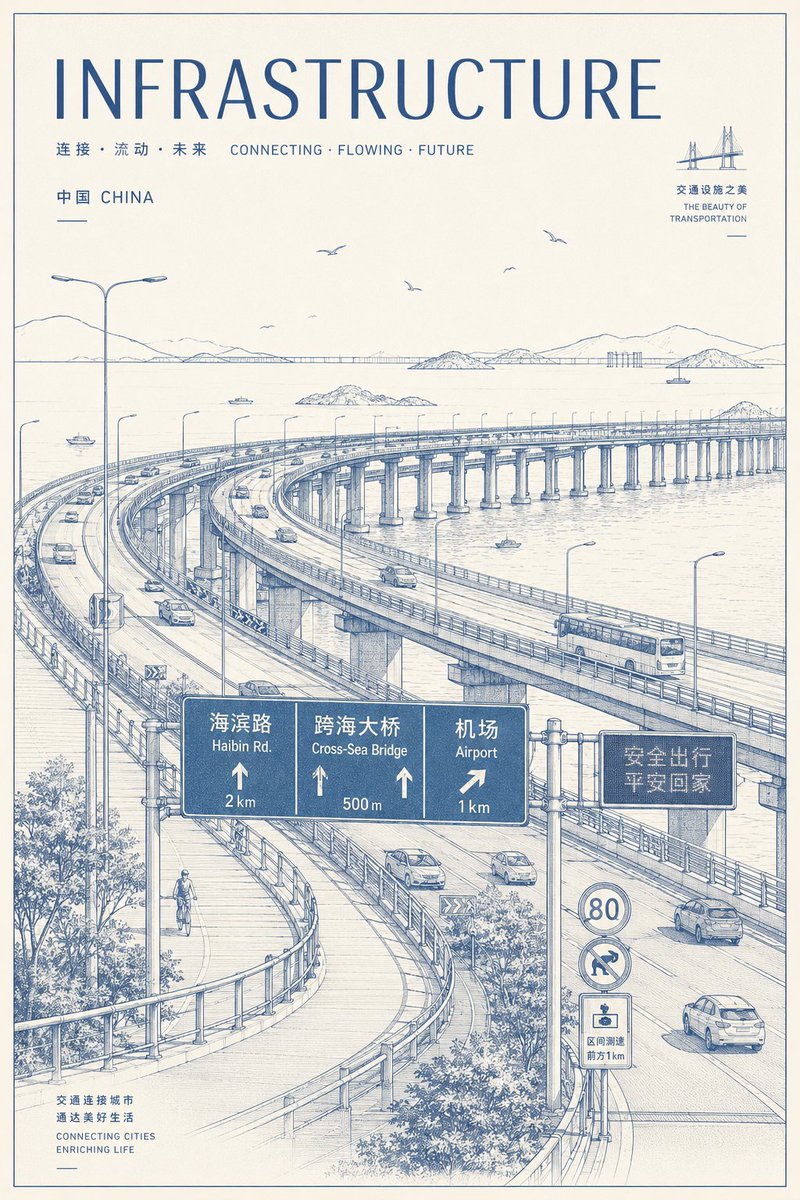 建筑插画极简复古城市优雅