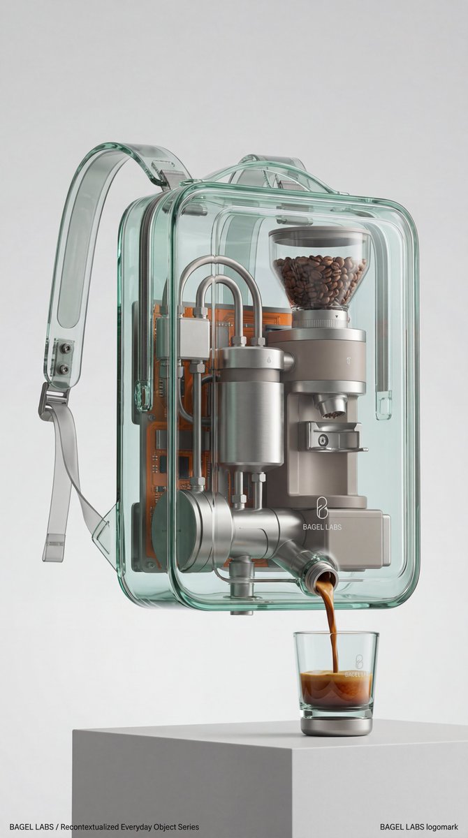 Recontextualized Backpack Espresso Machine Concept Prompt