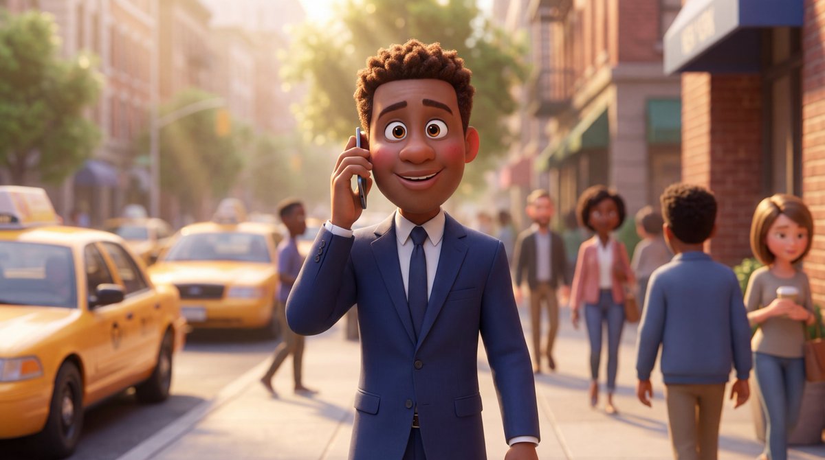 Pixar Style 3D Businessman