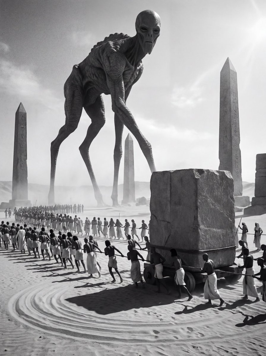 Ancient Egyptian Ritual with Alien Entity Prompt