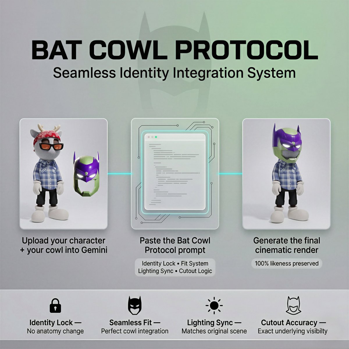 Bat Cowl Protocol Character Prompt
