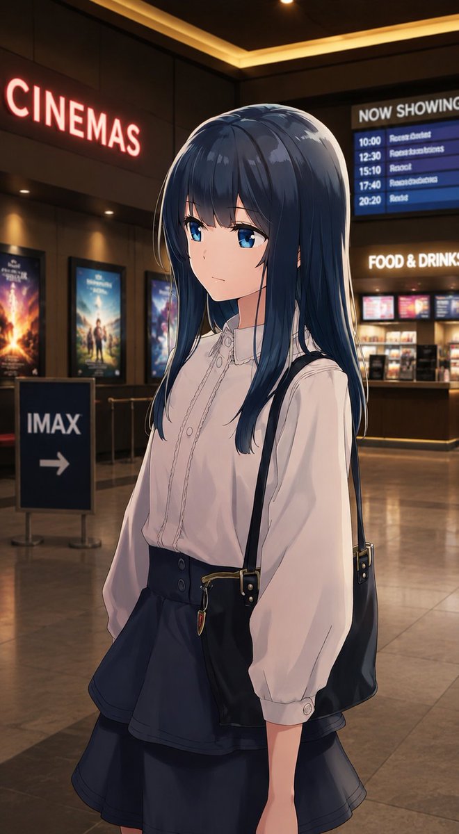 少女动漫写实霓虹温暖