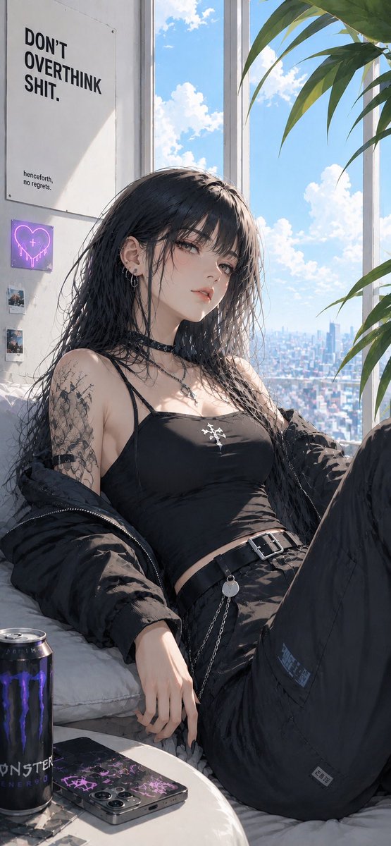 女性动漫写实城市霓虹