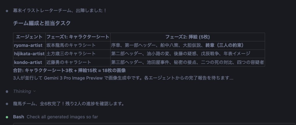 Character Sheet and Illustration Generation for Bakumatsu Agents