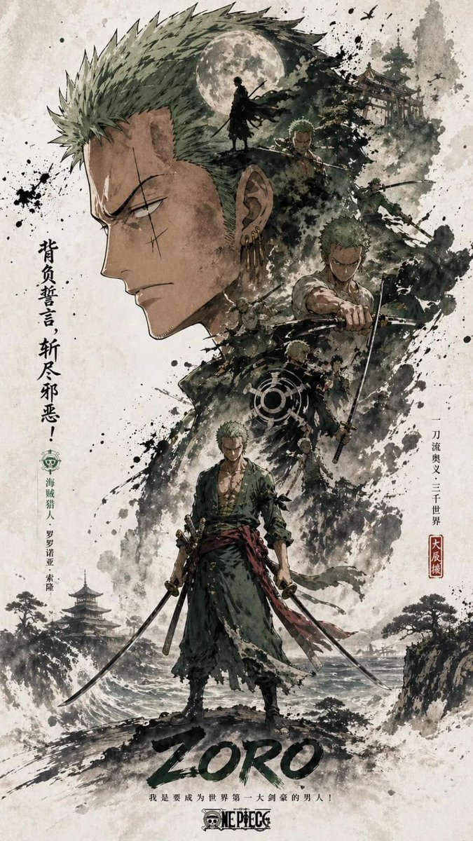 东方美学剪影海报