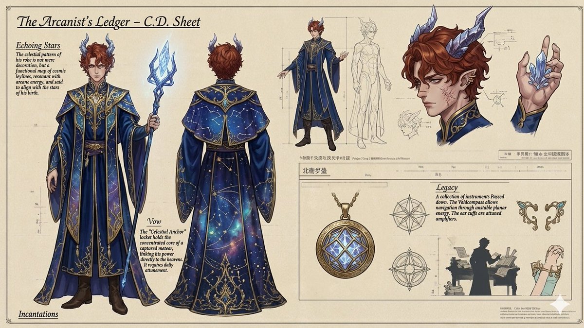 The Arcanist's Ledger Character Sheet