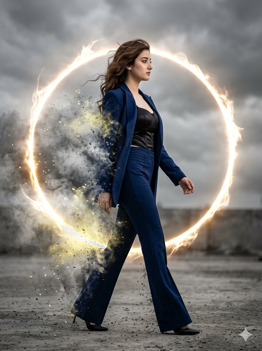 Cinematic Disintegrating Fashion Editorial