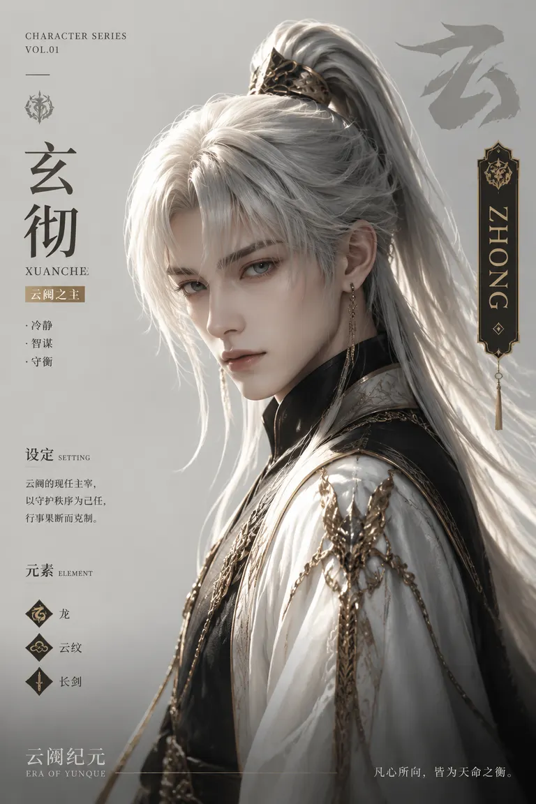 人像写真与角色一致性视觉导演 · 商业头像 游戏原创角色设定