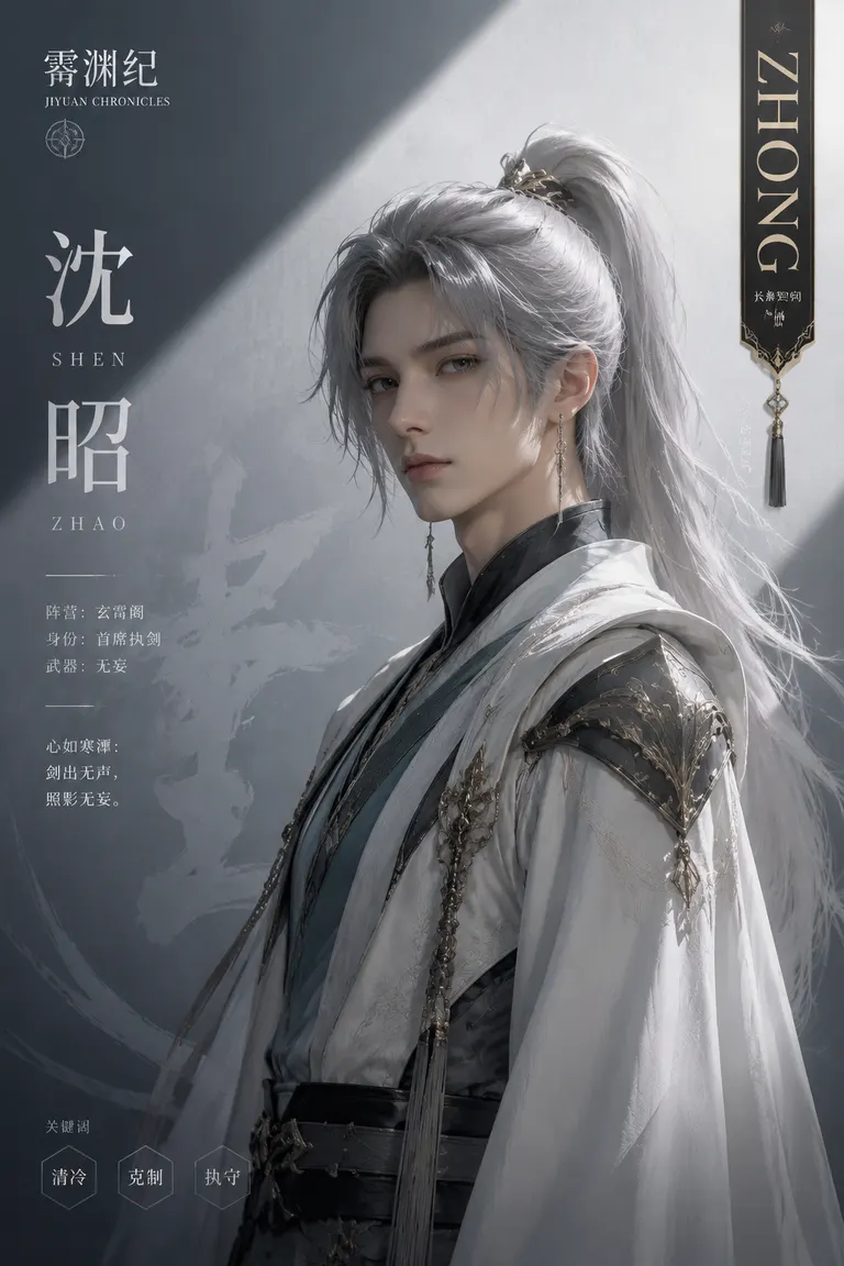 人像写真与角色一致性视觉导演 · 角色海报 游戏原创角色设定