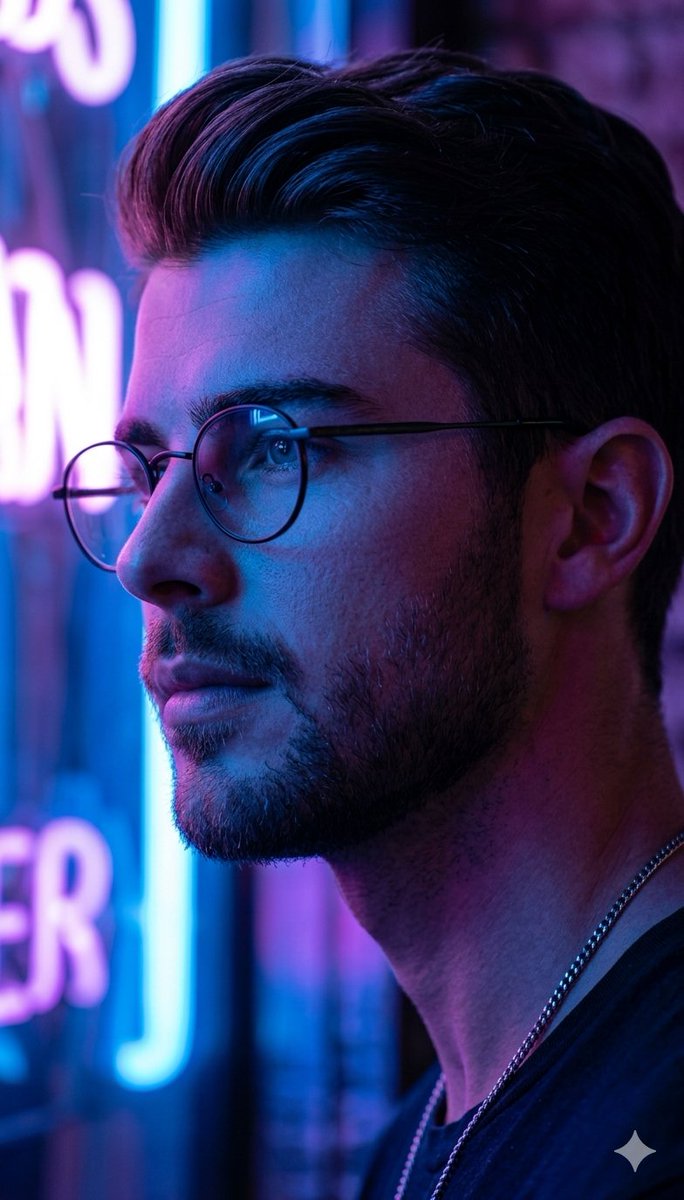 Cyberpunk Portrait with Neon Lighting