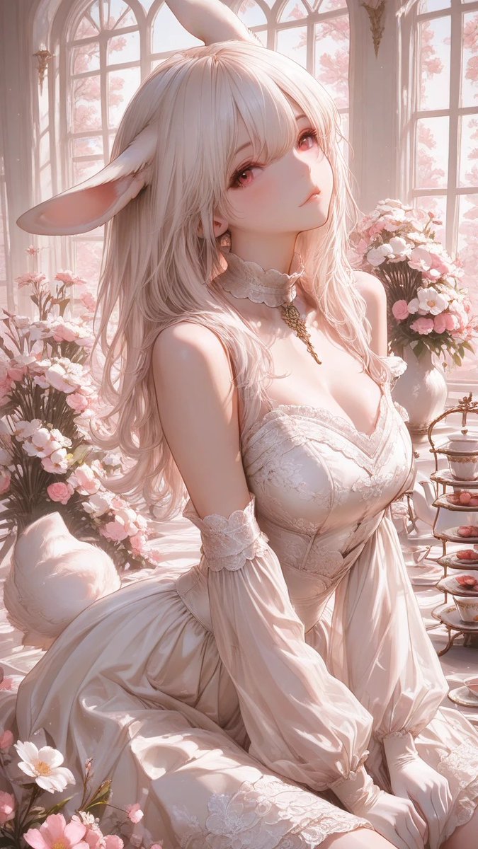 女孩动漫插画梦幻清晨高级