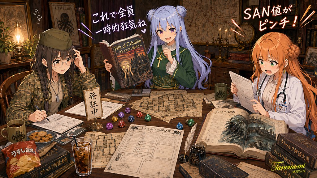 女孩动漫插画温暖夜景优雅