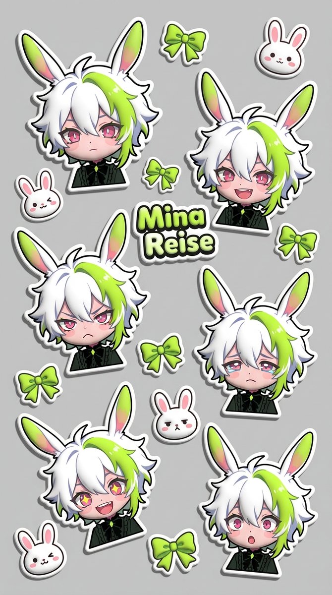 Puffy Chibi Sticker Sheet