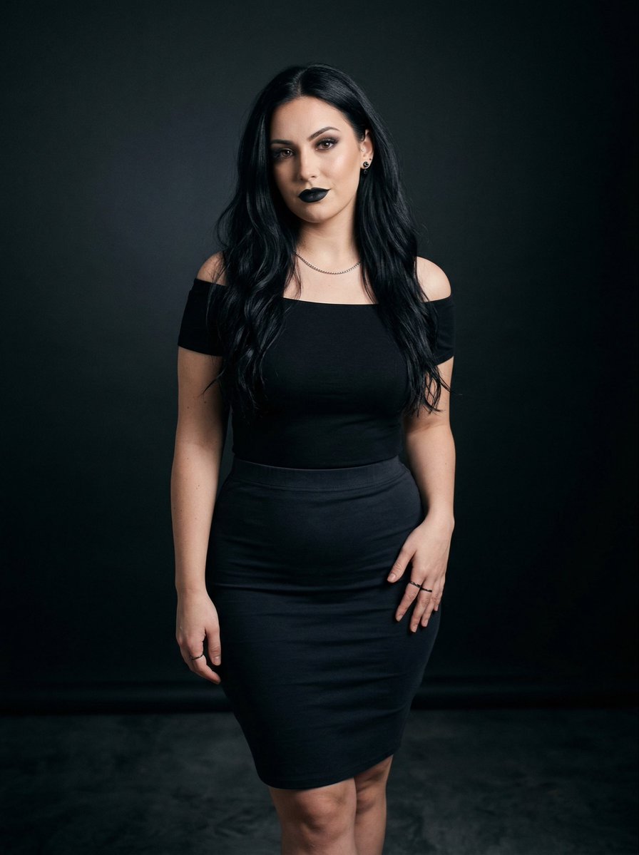 Black on Black Sultry Portrait